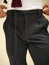 Amazon Stripe Black Trouser