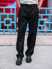 Ashton Belt Black Trouser