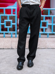 Ashton Belt Black Trouser