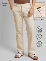 Italy Linen Cream Trouser