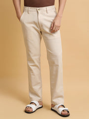 Italy Linen Cream Trouser
