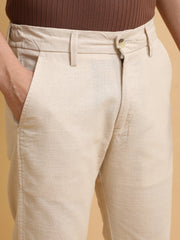 Italy Linen Cream Trouser
