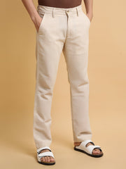 Italy Linen Cream Trouser