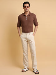 Italy Linen Cream Trouser