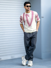 Korean Dark Grey Belted Trouser