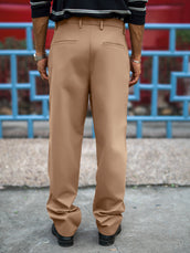 Ashton Belt Dark Beige Trouser