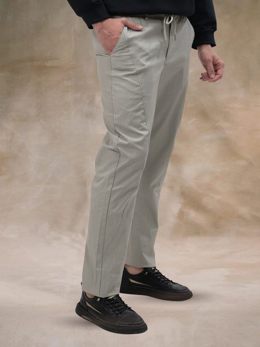 Cut & Sew Light Green Trouser