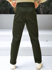 Ashton Button Green Trouser