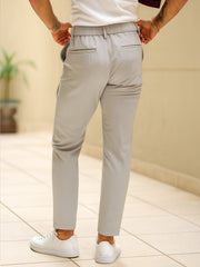 Amazon Stripe Grey Trouser