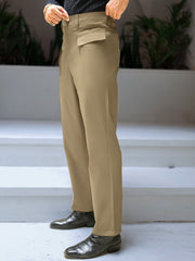 Ashton Button Light Beige Trouser