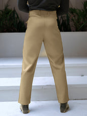 Ashton Button Light Beige Trouser