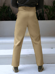 Ashton Button Light Beige Trouser