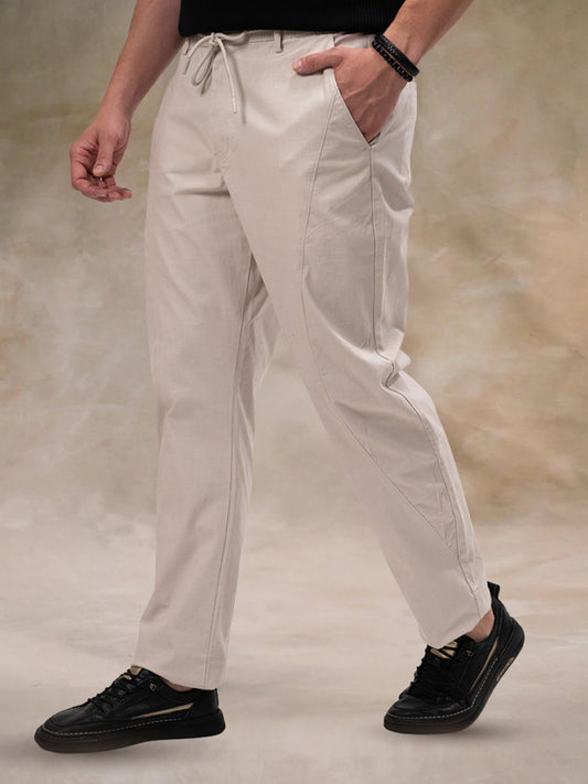 Cut & Sew Light Grey Trouser