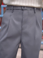 Ashton Belt Light Grey Trouser