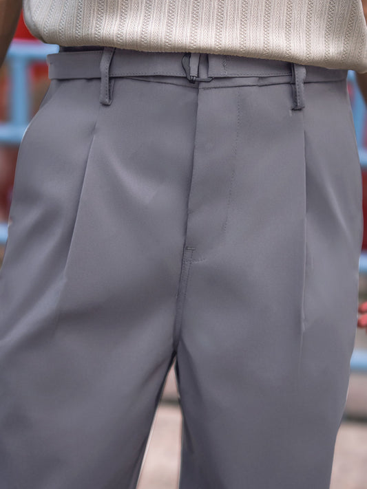 Ashton Belt Light Grey Trouser