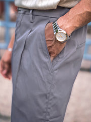 Ashton Belt Light Grey Trouser
