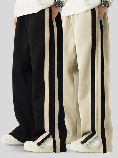 Baggy Black & Beige Dualtape Pants Combo Pack