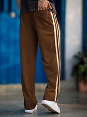 Baggy Black & Brown Taped Pants Combo Pack