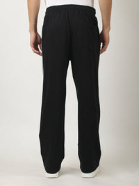 Vibs Stripe Black Baggy Fit Trackpant
