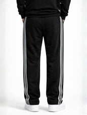 Shadow Stripe Black Baggy Fit Pant