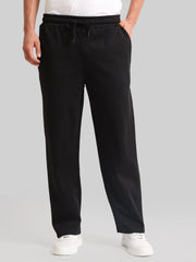 Canvas Baggy Fit Black Track Pant