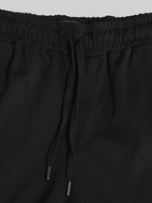 Canvas Baggy Fit Black Track Pant
