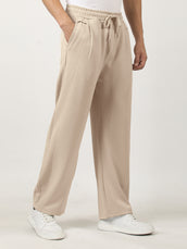 Biscuit Solid Barrel Fit Trackpant