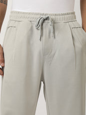 Silver Grey Barrel-Fit Pant
