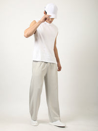 Silver Grey Balloon-Fit Pant