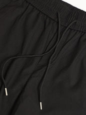 Black Cross-Pocket Baggy Fit Cargo