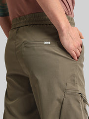 Green Cross-Pocket Baggy Fit Cargo