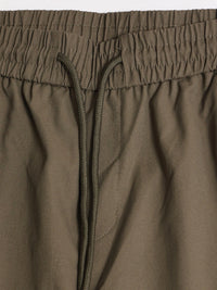 Green Cross-Pocket Baggy Fit Cargo