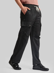 Drift AOP Black Baggy Fit Cargo