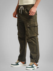 Drift AOP Green Baggy Fit Cargo