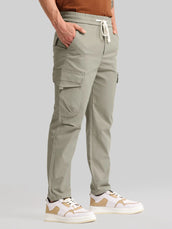 Embossed Flap Pocket Silver Sege Cargo