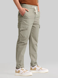 Embossed Flap Pocket Silver Sege Cargo