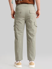 Embossed Flap Pocket Silver Sege Cargo