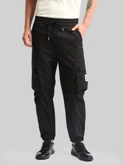 Black Cargo Pant with Side Patch Pocket