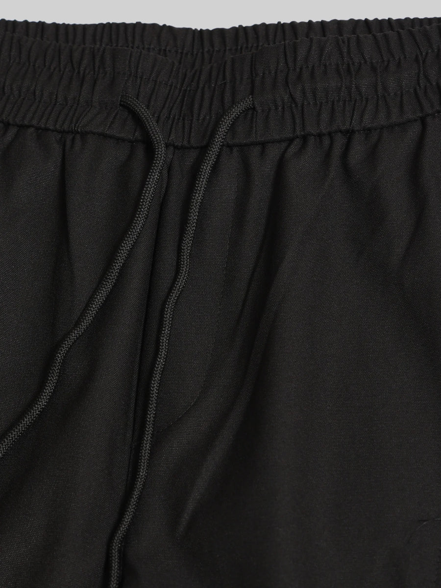 Black Cargo Pant with Side Patch Pocket