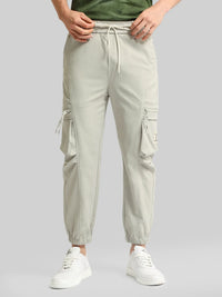 Grey Cargo Pant with Side Patch Pocket