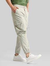 Grey Cargo Pant with Side Patch Pocket