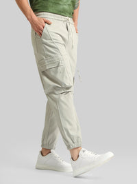 Grey Cargo Pant with Side Patch Pocket