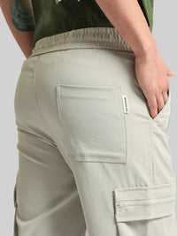 Grey Cargo Pant with Side Patch Pocket