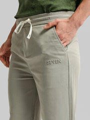 Grey Embossed Baggy Fit Trackpant