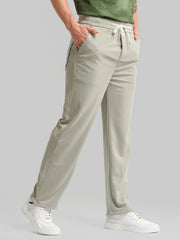 Grey Embossed Baggy Fit Trackpant