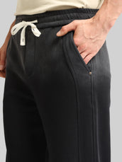 Black Ombre Print Baggy Fit TrackPant