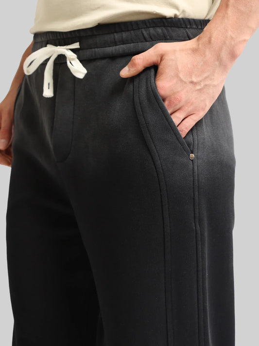 Black Ombre Print Baggy Fit TrackPant