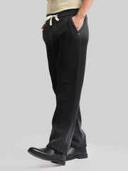 Black Ombre Print Baggy Fit TrackPant