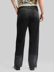 Black Ombre Print Baggy Fit TrackPant