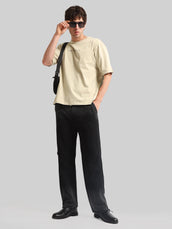 Black Ombre Print Baggy Fit TrackPant